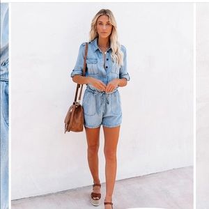 New without tags chambray romper